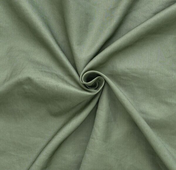 Olive Green Mandarin Collar Shirt - Image 3