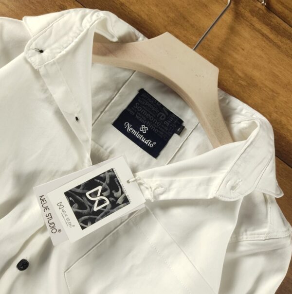 Classic White Oxford Shirt - Image 3
